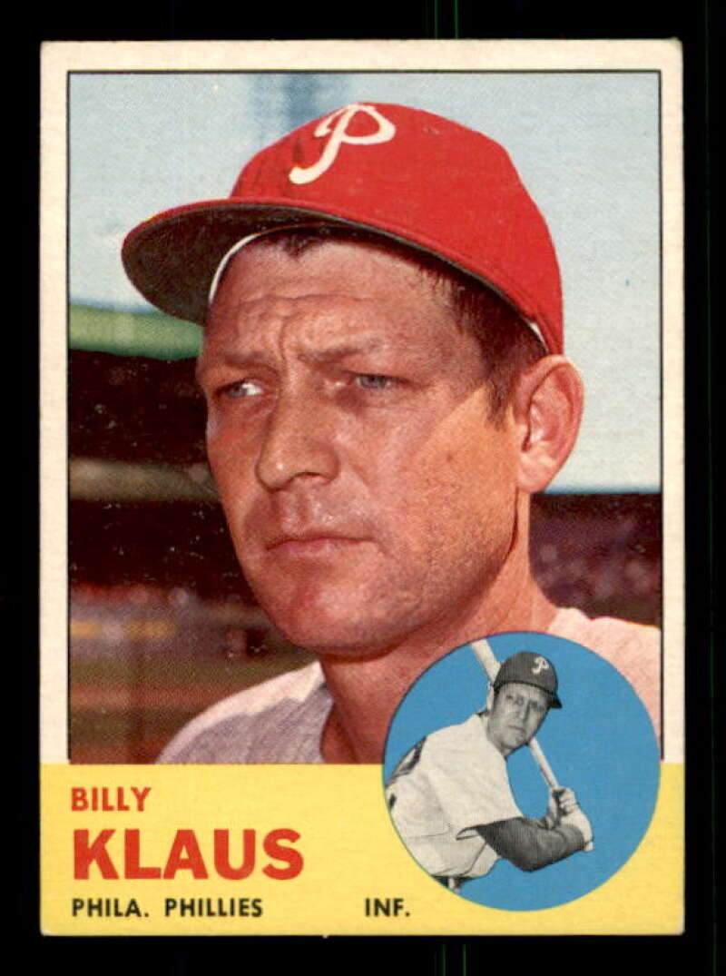 Billy Klaus Card 1963 Topps #551 Image 1