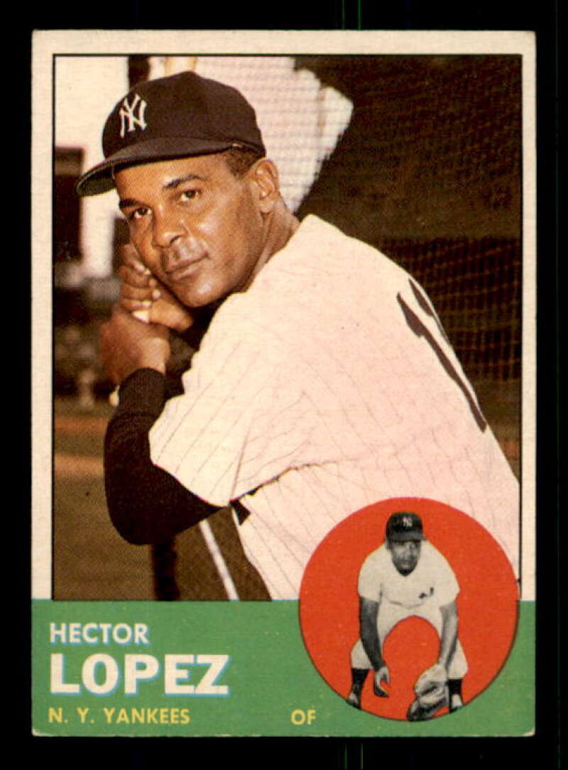 Hector Lopez Card 1963 Topps #92 Image 1