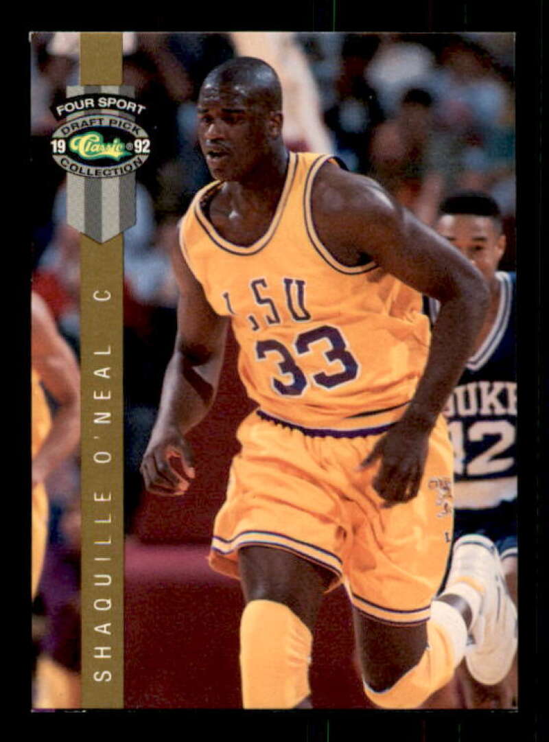 Shaquille O'Neal Rookie Card 1992 Classic Four Sport LPs #LP8 Image 1