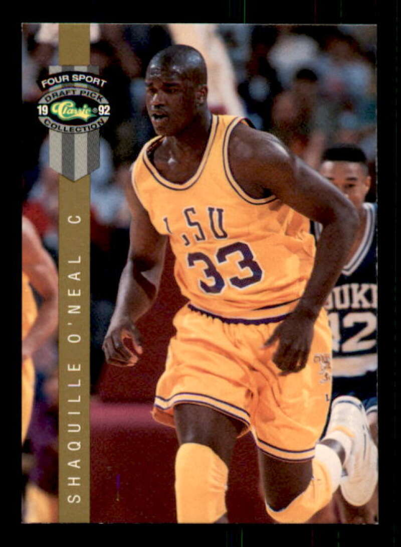 Shaquille O'Neal Rookie Card 1992 Classic Four Sport LPs #LP8 Image 1