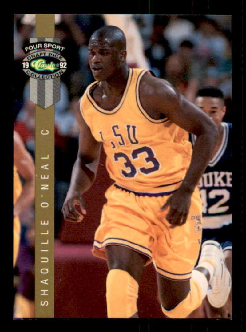 Shaquille O'Neal Rookie Card 1992 Classic Four Sport LPs #LP8 Image 1