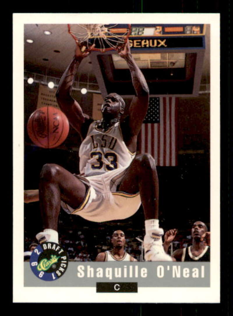 Shaquille O'Neal Rookie Card 1992 Classic #1 Image 1