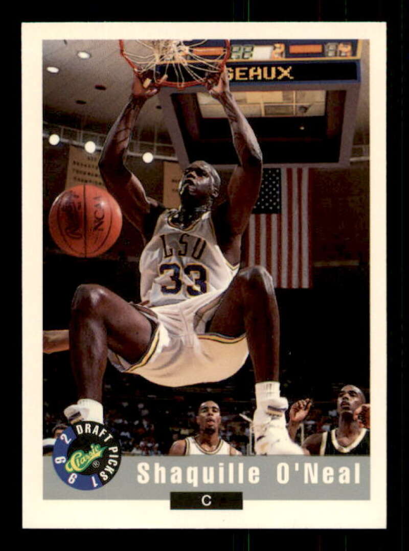 Shaquille O'Neal Rookie Card 1992 Classic #1 Image 1