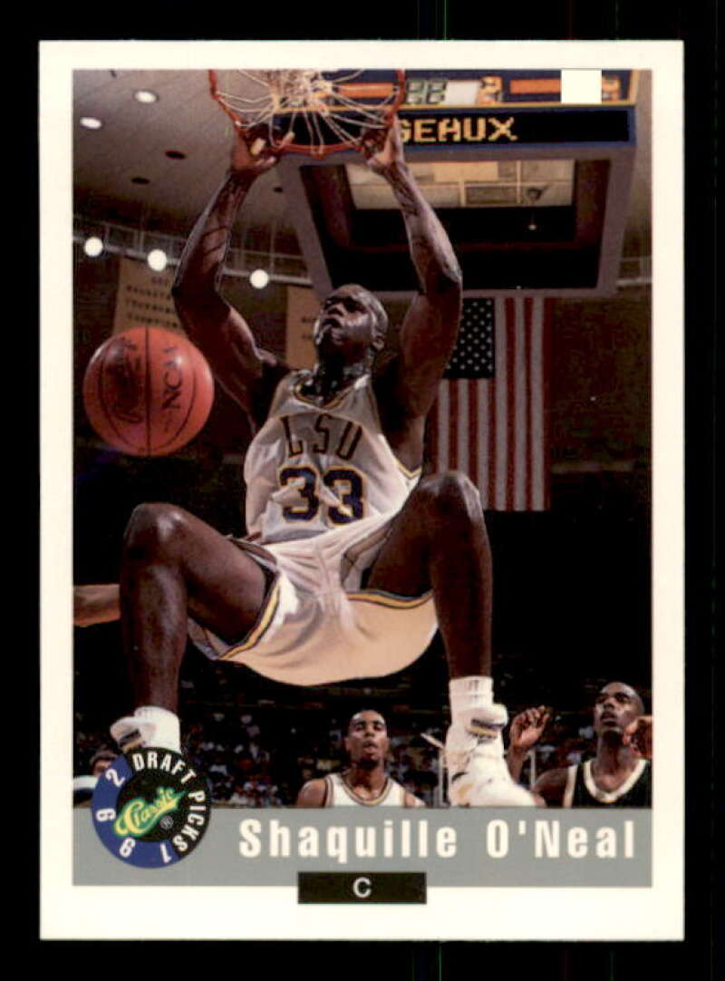 Shaquille O'Neal Rookie Card 1992 Classic #1 Image 1