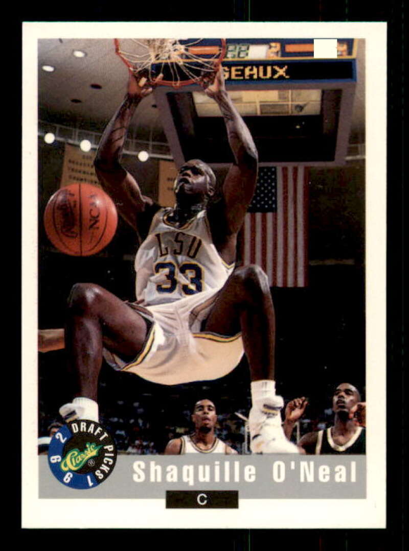 Shaquille O'Neal Rookie Card 1992 Classic #1 Image 1