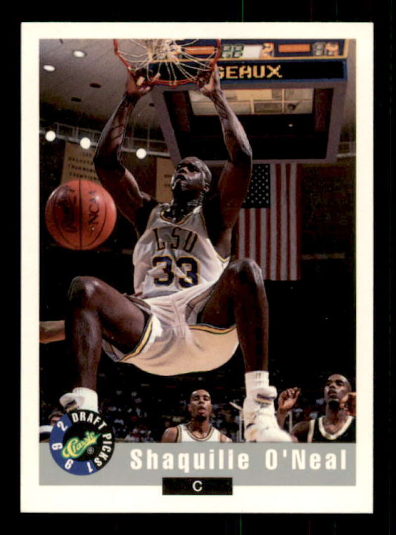 Shaquille O'Neal Rookie Card 1992 Classic #1 Image 1