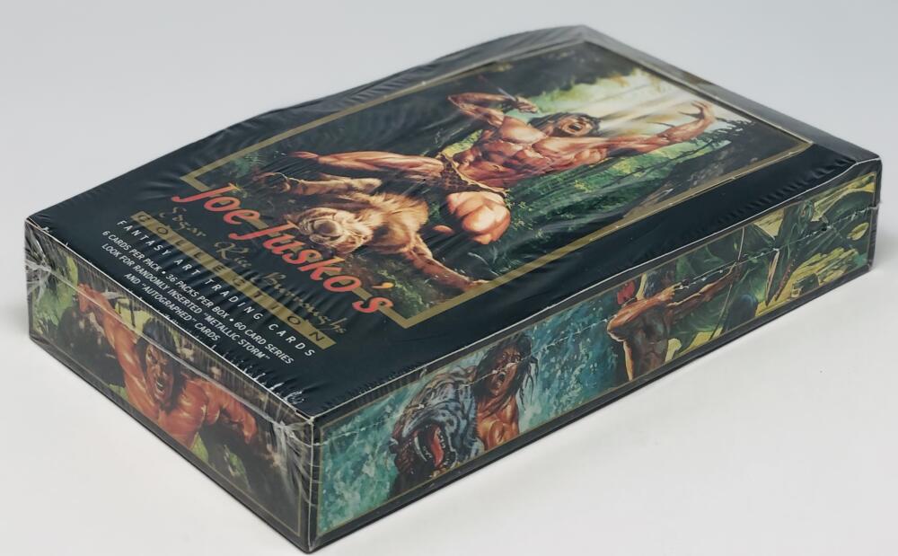 1994 Edgar Rice Burroughs Joe Juskoâs Fantasy Art trading Cards Box Image 2