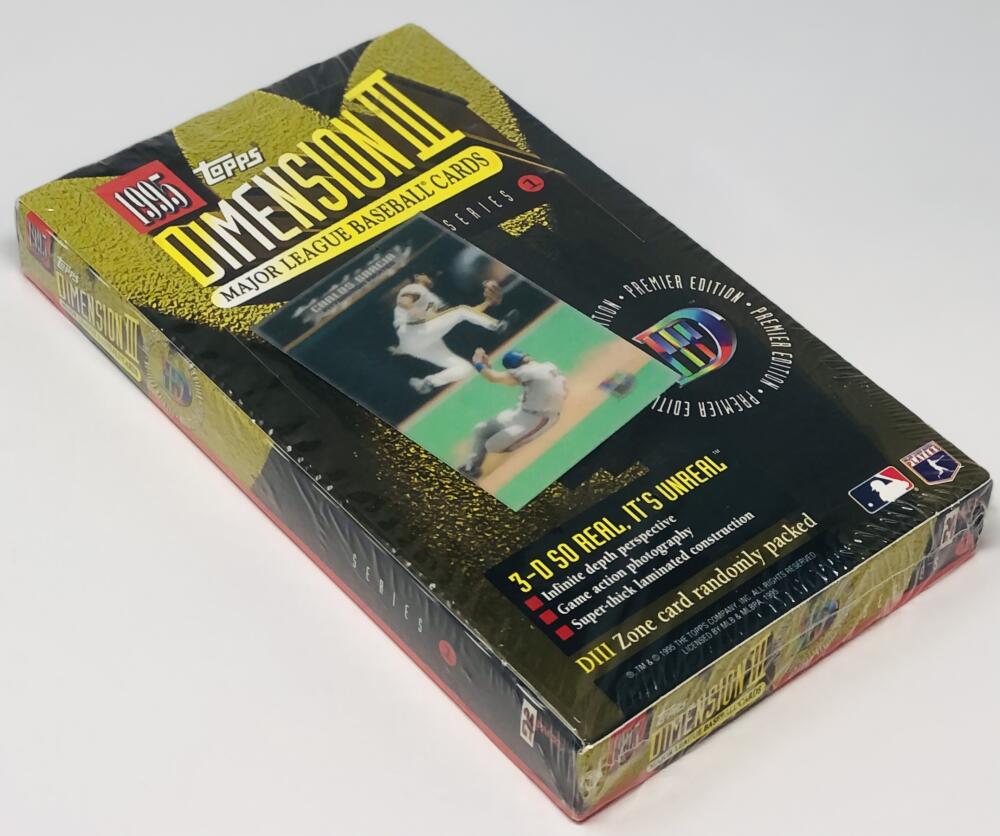 1995 Topps Series 1 Dimension 3-D Baseball Box Image 2