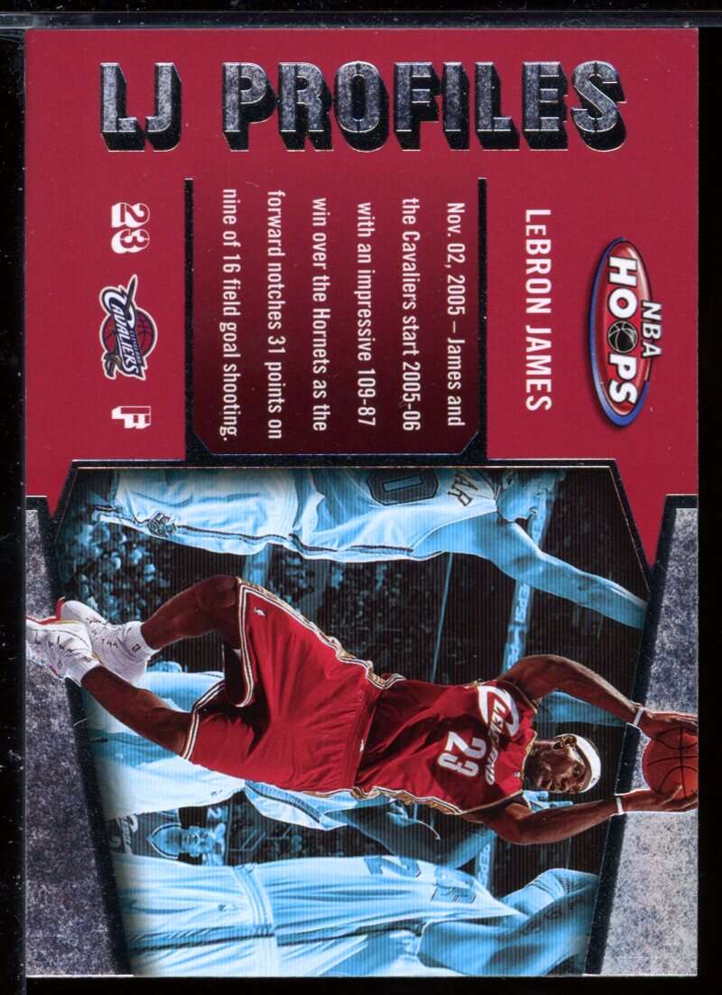 LeBron James Card 2005-06 Hoops LBJ Profiles #LBJ30 Image 1