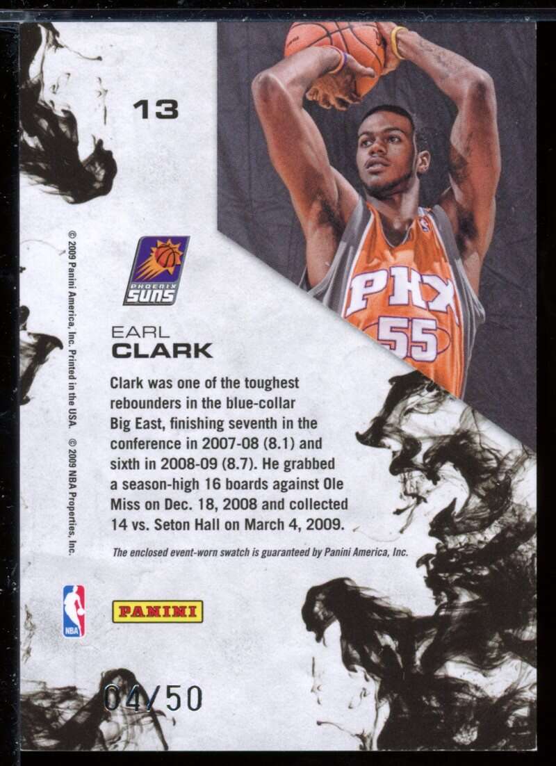 Earl Clark Card 2009-10 Rookies and Stars Dress for Success Materials Prime #13 Image 2