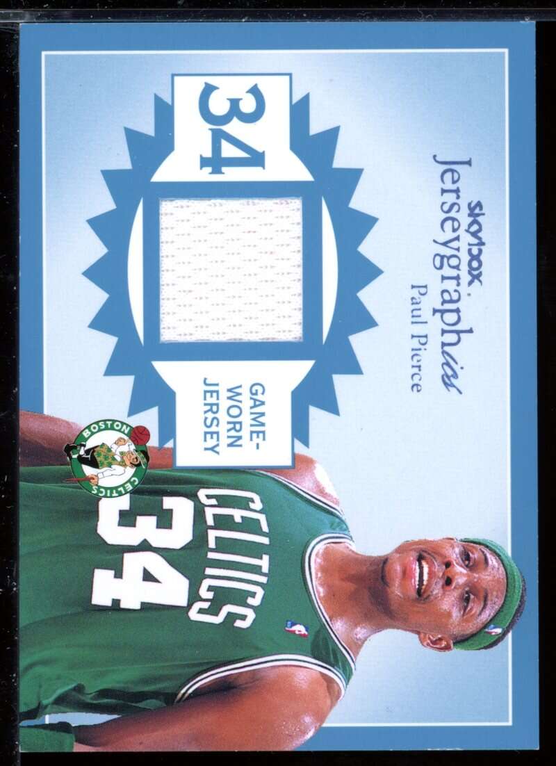 Paul Pierce Card 2003-04 SkyBox Autographics Jerseygraphics #PP /350 Image 1