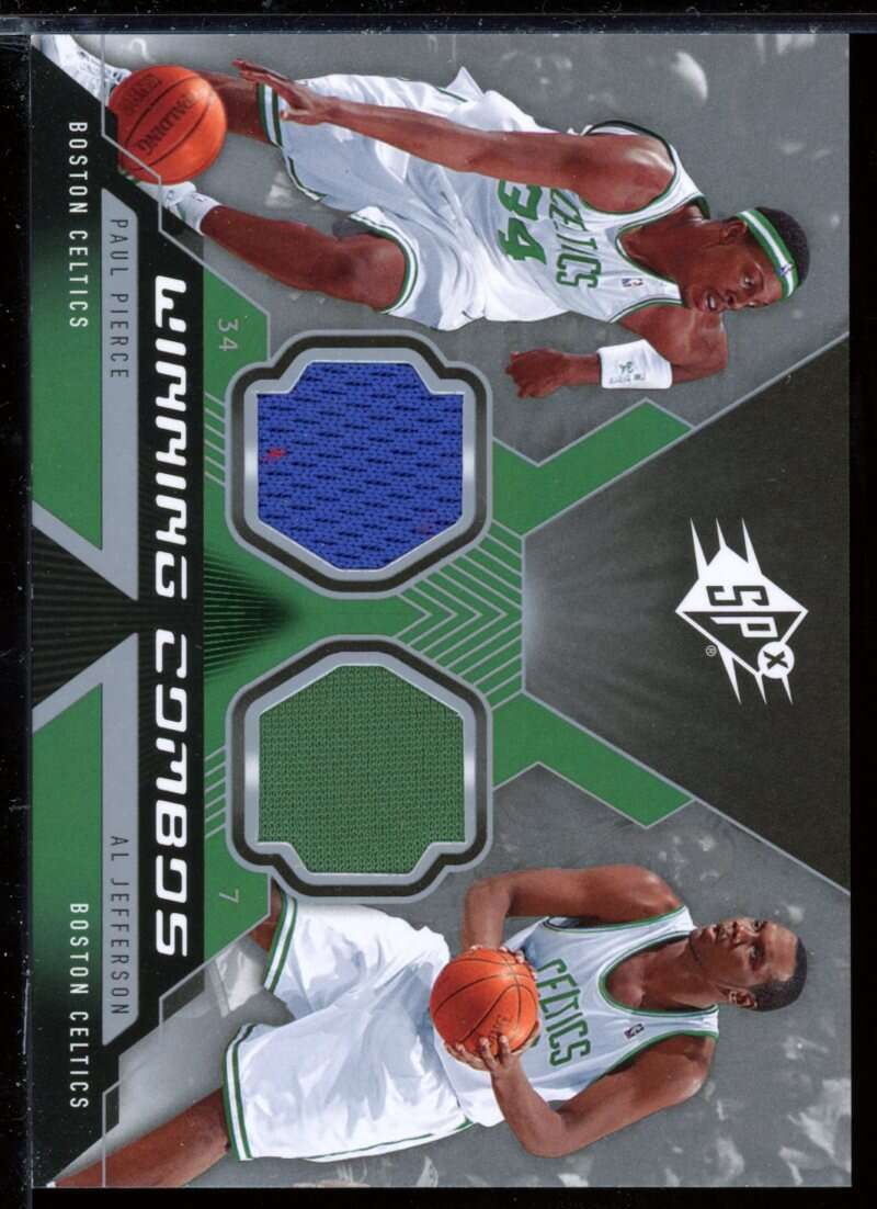 Paul Pierce/Al Jefferson Card 2005-06 SPx Winning Materials Combos #PJ Image 1