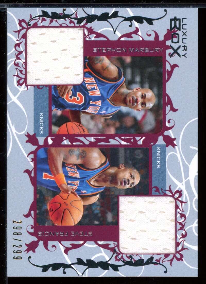 Stephon Marbury/Steve Francis 2006-07 Topps Luxury Box Courtside Relics Dual #MF Image 1