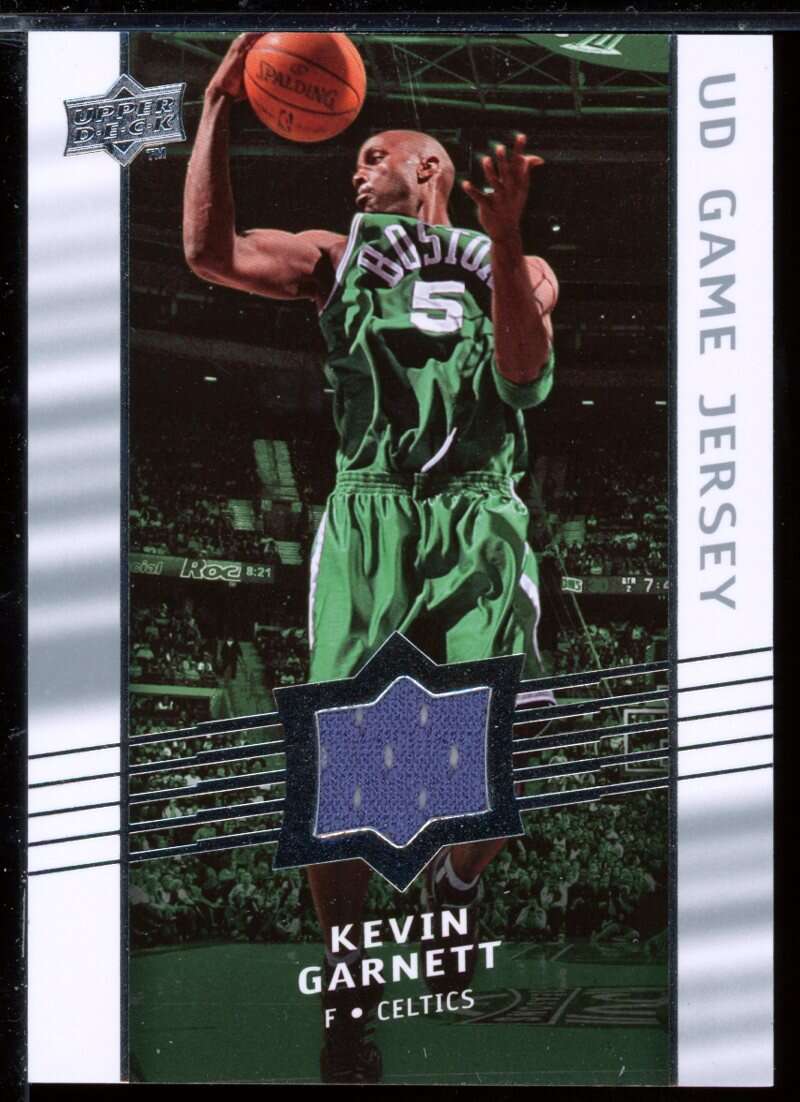 Kevin Garnett Card 2008-09 Upper Deck Game Jerseys #GAKG Image 1