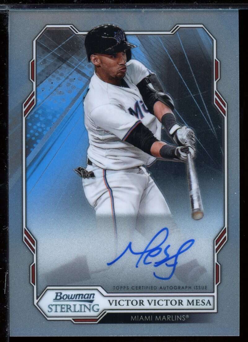 Victor Victor Mesa Card 2019 Bowman Sterling Prospect Autographs #BSPAVVM Image 1