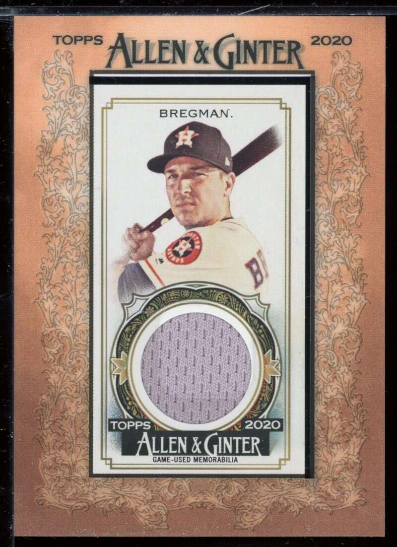 Alex Bregman Card 2020 Topps Allen and Ginter Mini Framed Relics #MFRABR Image 1