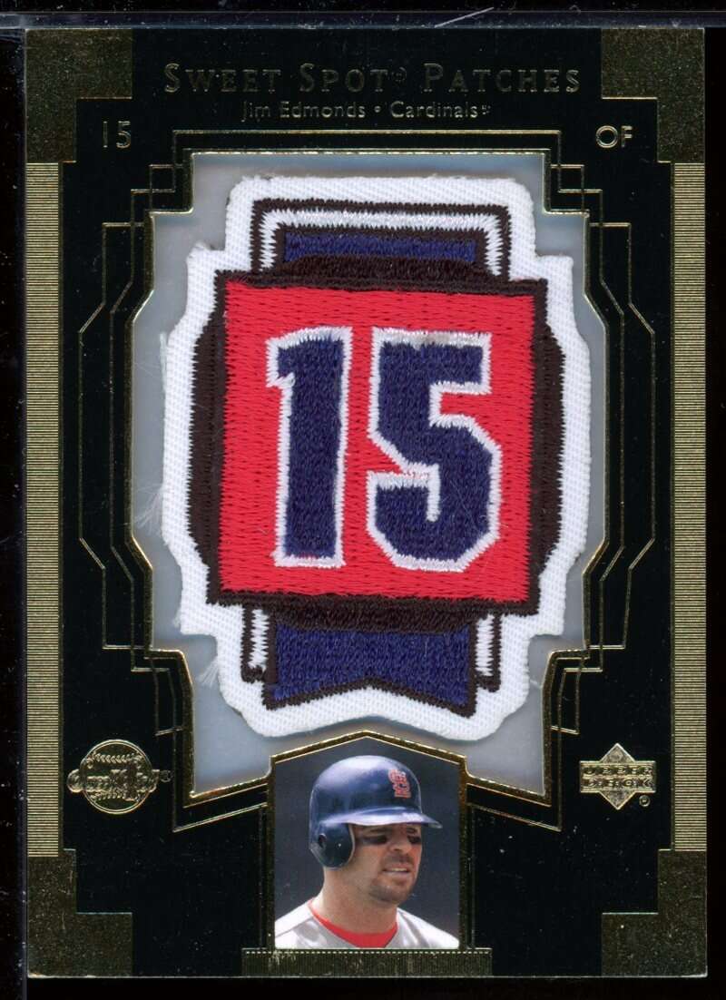 Jim Edmonds Card 2003 Sweet Spot Patches #JE1 Image 1