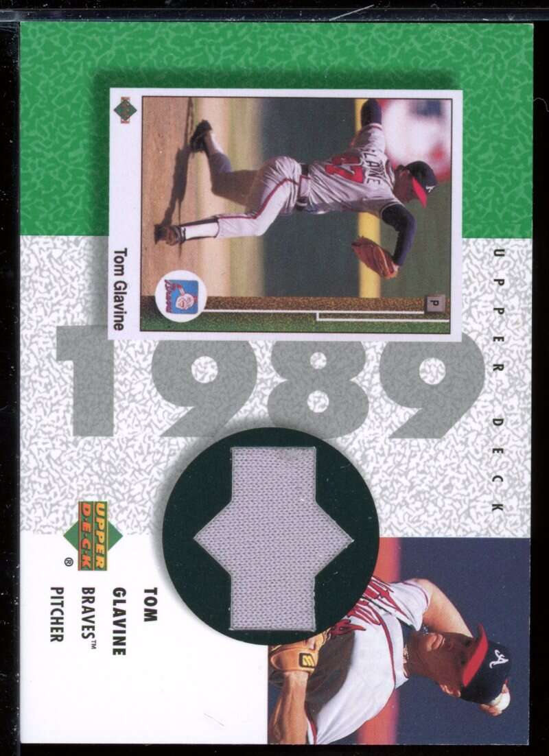 Tom Glavine Card 2002 UD Authentics Reverse Negative Jerseys #RTG Image 1