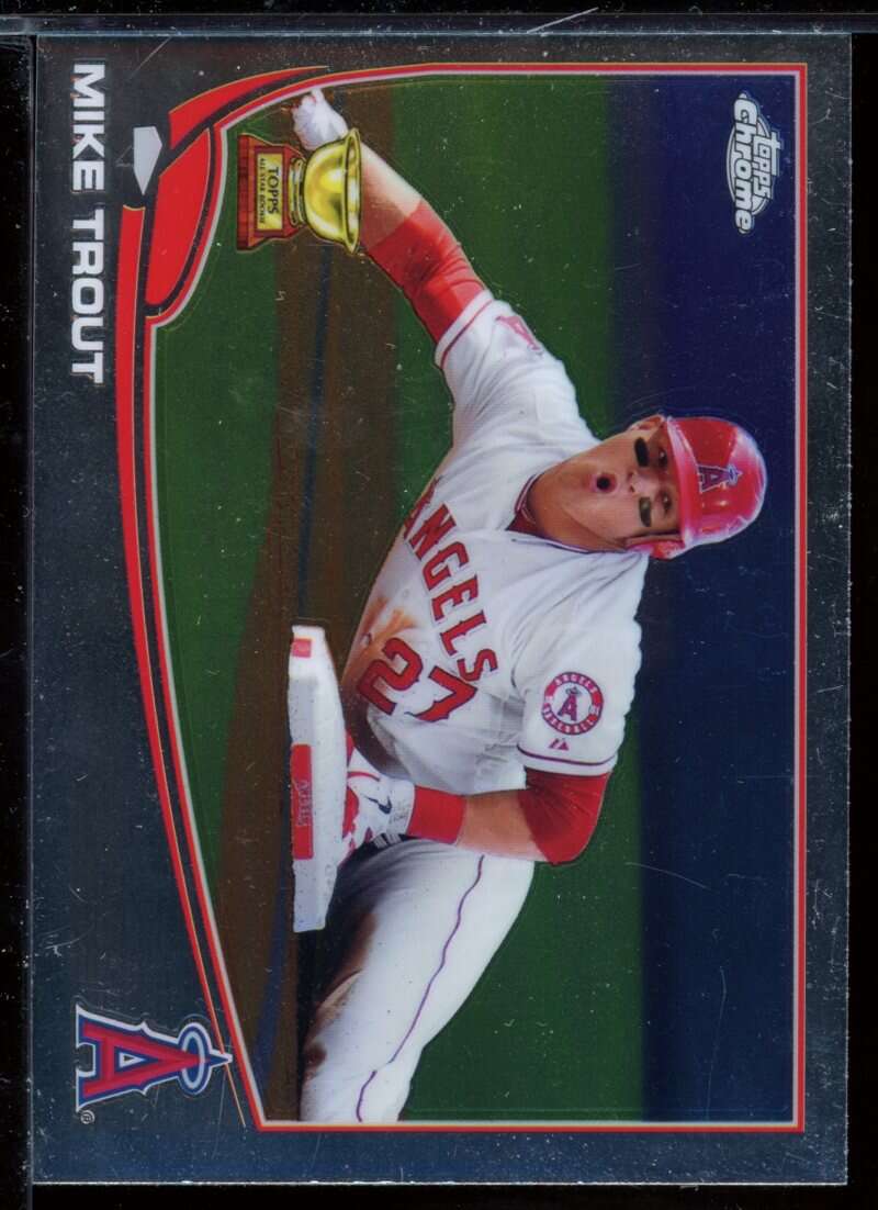 Mike Trout Card 2013 Topps Chrome #1A Image 1