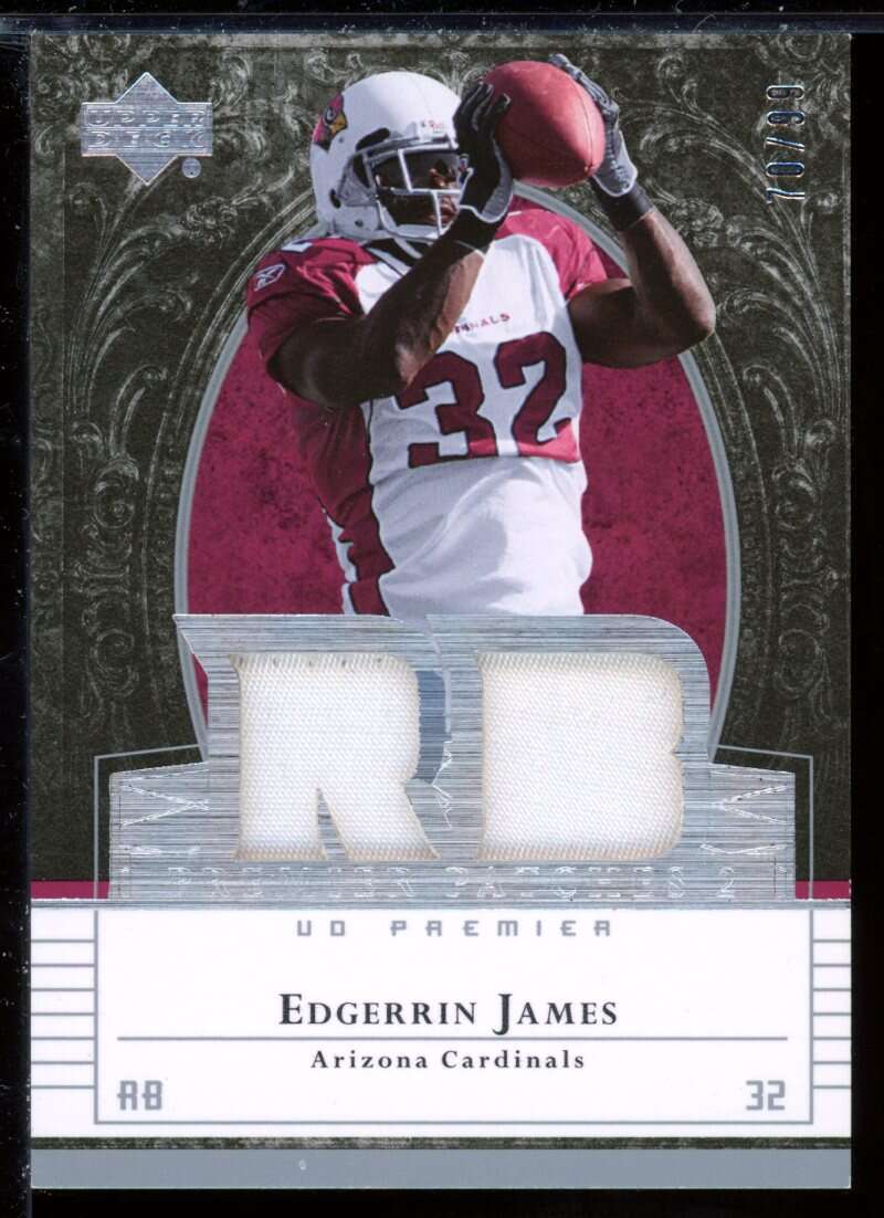 Edgerrin James Card 2007 Upper Deck Premier Patches Dual #PP2EJ Image 1