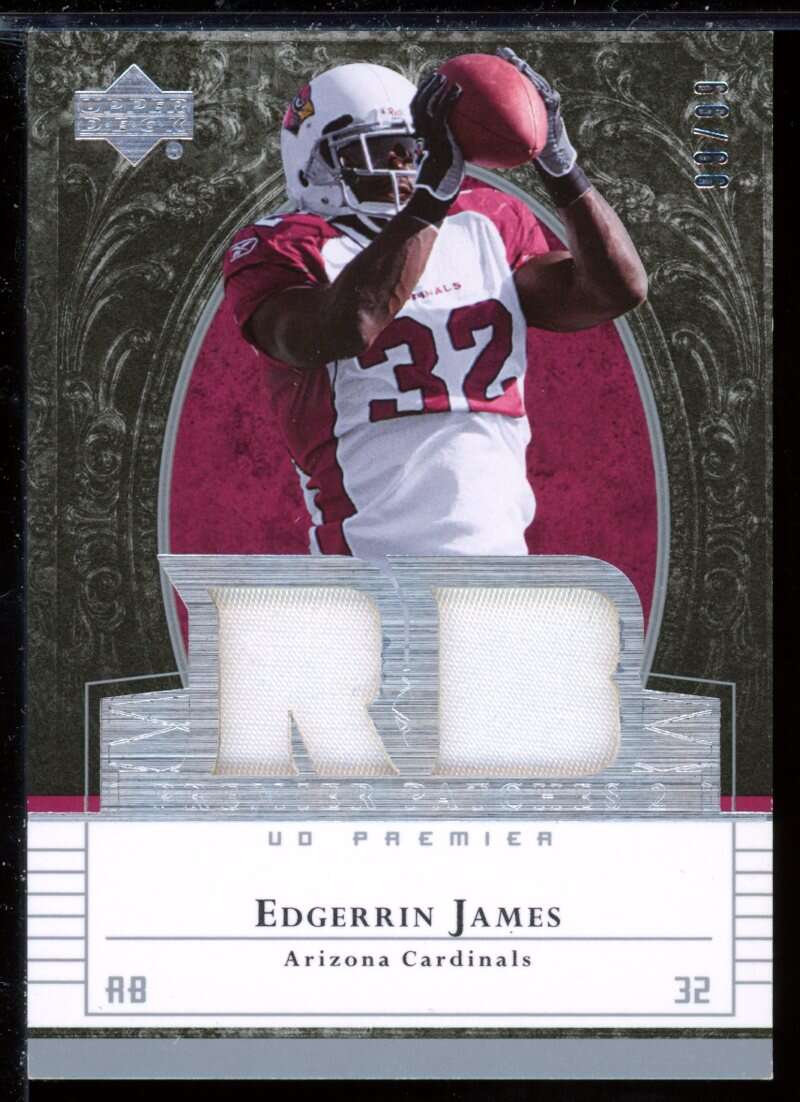 Edgerrin James Card 2007 Upper Deck Premier Patches Dual #PP2EJ Image 1