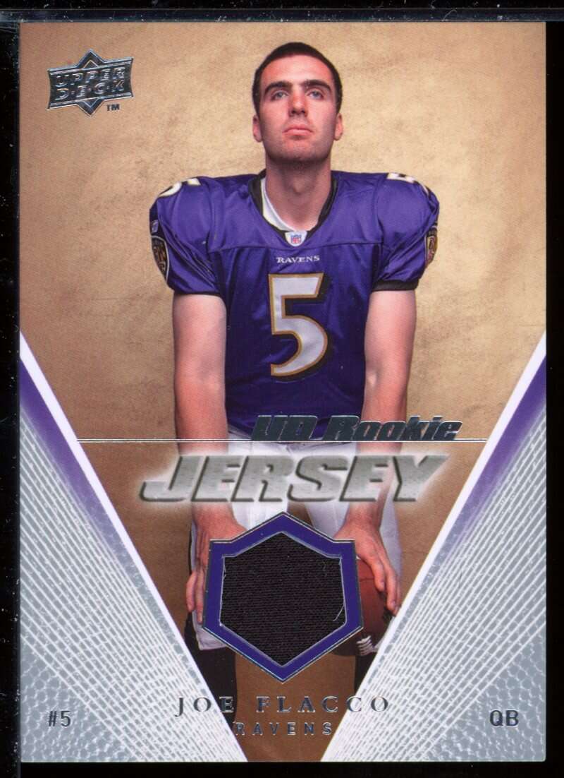 Joe Flacco Rookie Card 2008 Upper Deck Rookie Jerseys #UDRJJF Image 1