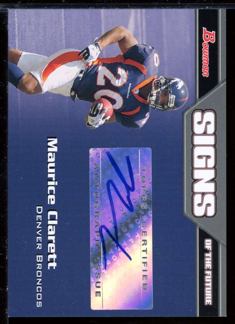 Maurice Clarett E Card 2005 Bowman Signs of the Future Autographs #SFMCL Image 1