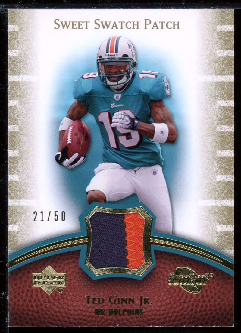 Ted Ginn Jr. Card 2007 Sweet Spot Sweet Swatch Jersey Patches #SSTG2 Image 1