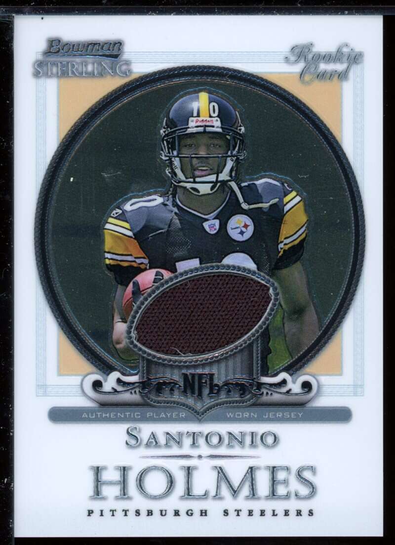 Santonio Holmes JSY Rookie Card 2006 Bowman Sterling #SH1 Image 1