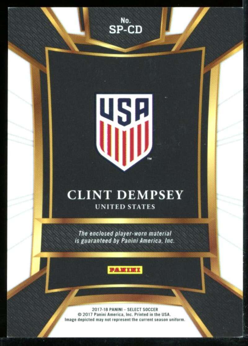 Clint Dempsey Card 2017-18 Select Sparks Memorabilia #7 Image 2
