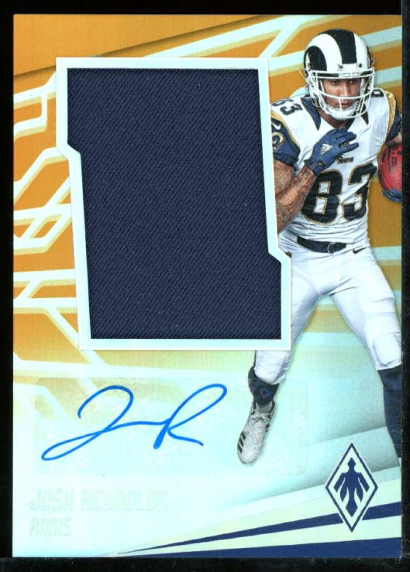 Josh Reynolds 2017 Panini Phoenix Rookie Jumbo Patch Autographs Orange #21 /25 Image 1