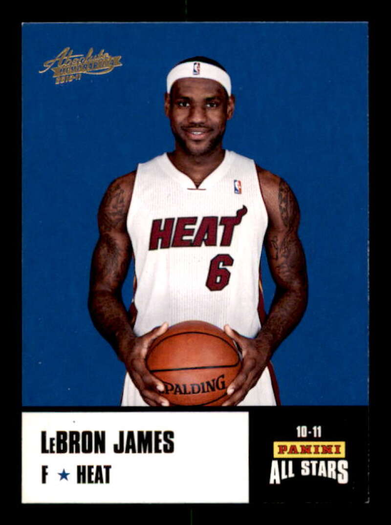 LeBron James Card 2010-11 Absolute Memorabilia Panini All Stars Rack Pack #4 Image 1