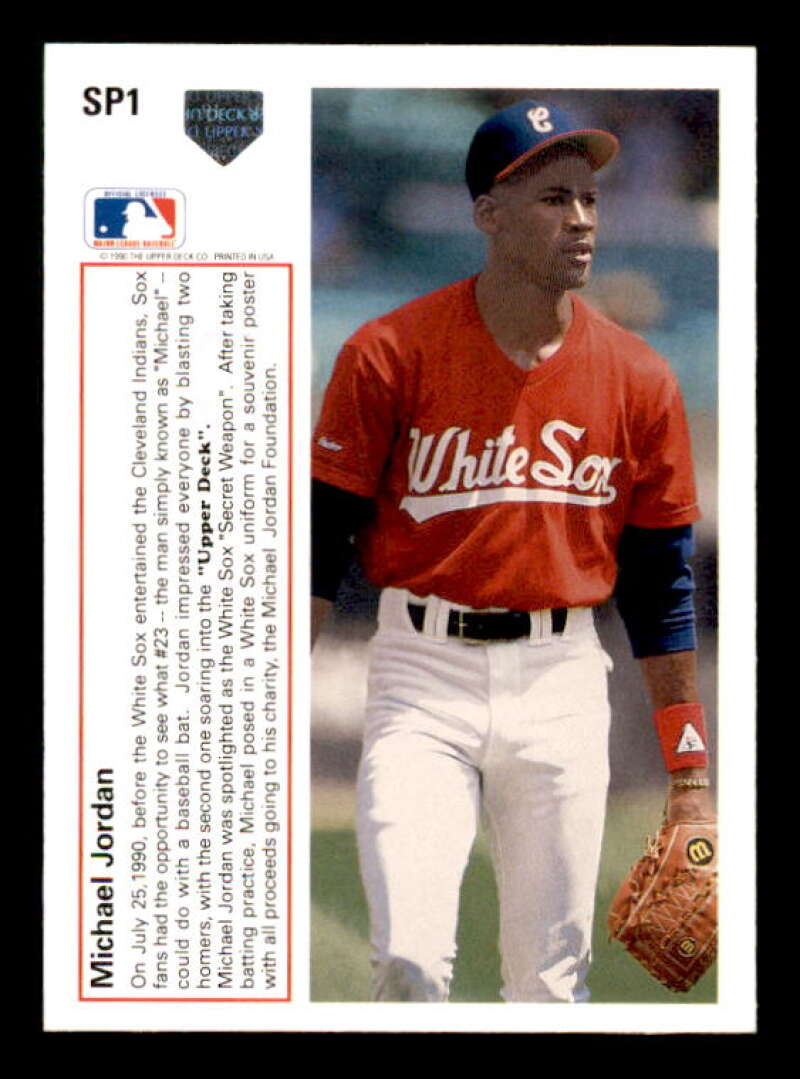 Michael Jordan SP Baseball Rookie Card 1991 Upper Deck #SP1 Image 2