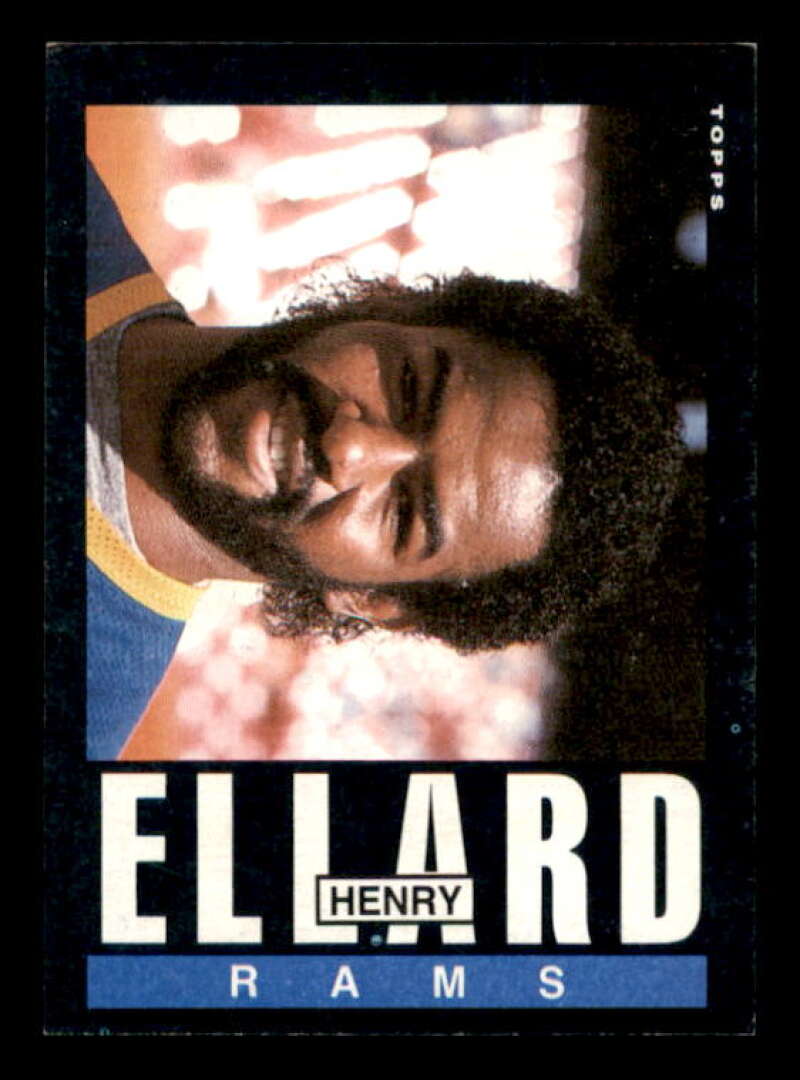 Henry Ellard Rookie Card 1985 Topps #80 Image 1
