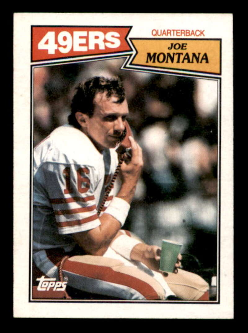 Joe Montana Card 1987 Topps #112 Image 1
