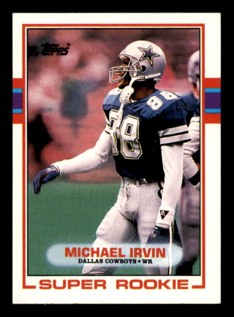 Michael Irvin Rookie Card 1989 Topps #383 Image 1