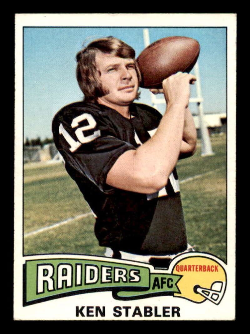 Ken Stabler Card 1975 Topps #380 Image 1