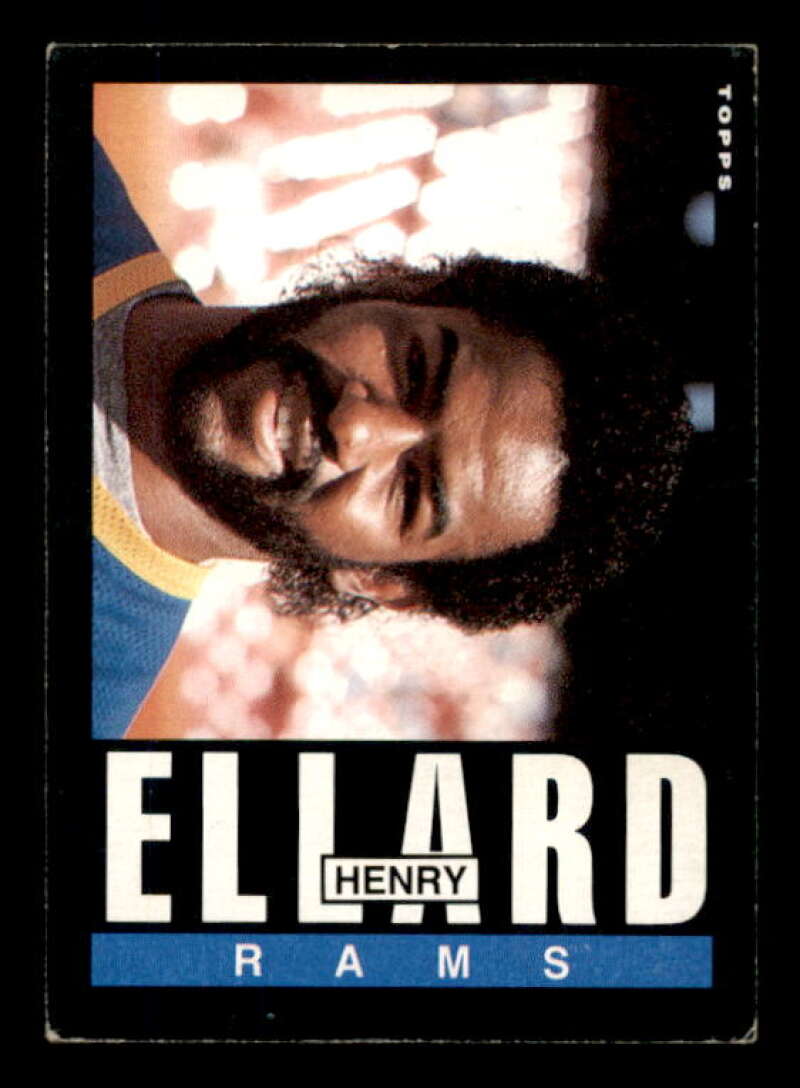 Henry Ellard Rookie Card 1985 Topps #80 Image 1