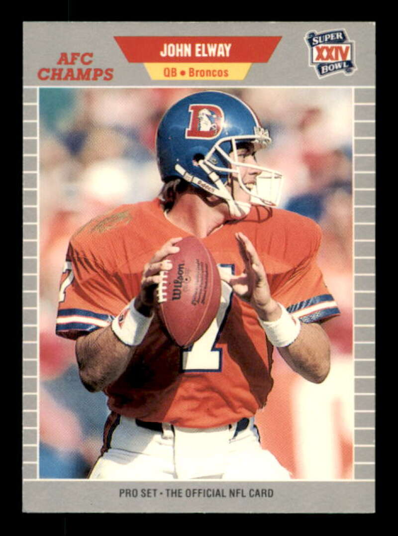 John Elway DRAFT Card 1989 Pro Set #100A Image 1