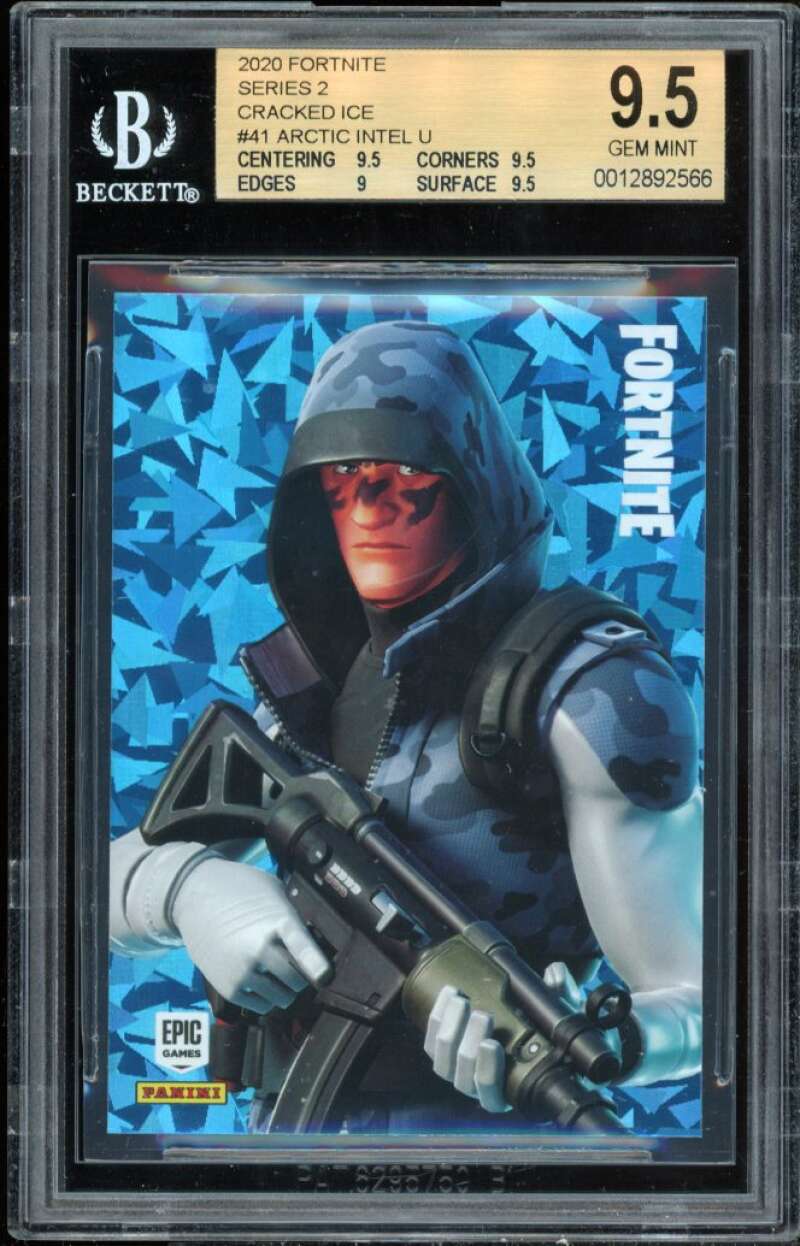 Artic Intel Card 2020 Fortnite Series 2 Cracked Ice #41 BGS 9.5 (9.5 9.5 9 9.5) Image 1