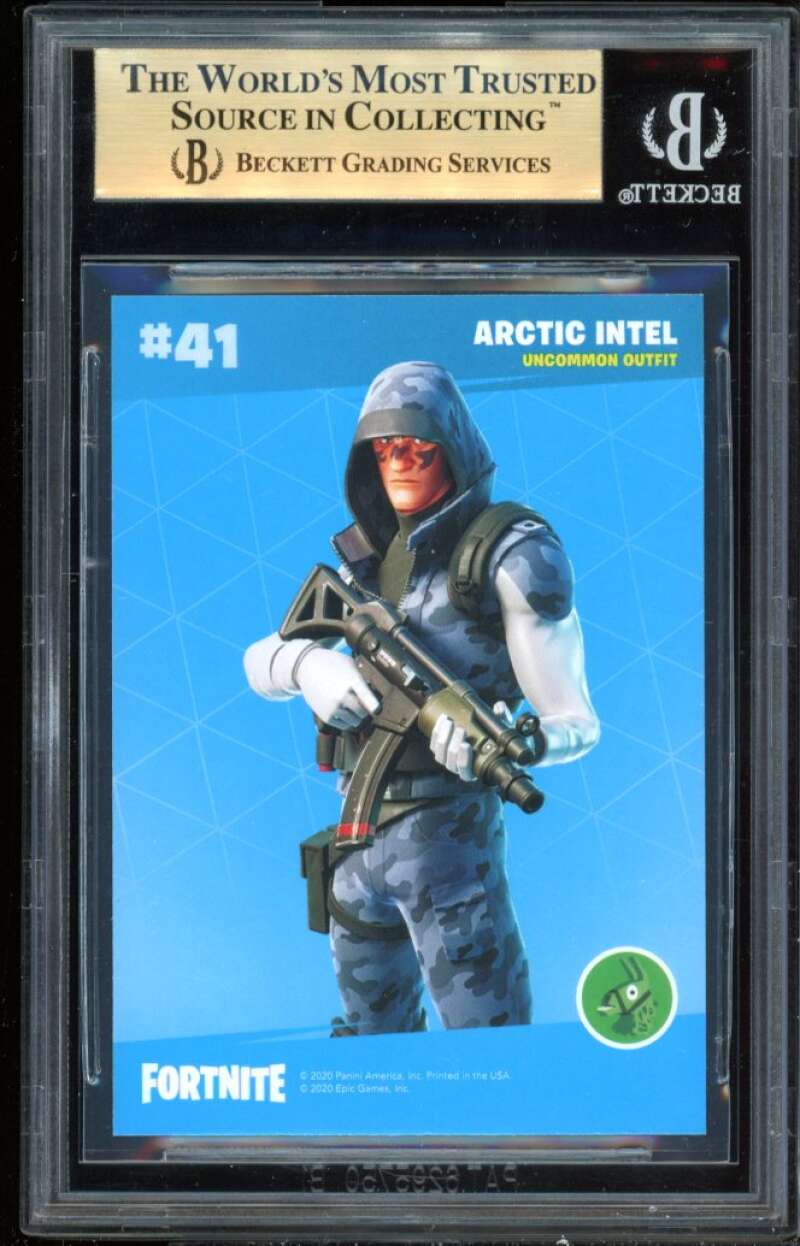 Artic Intel Card 2020 Fortnite Series 2 Cracked Ice #41 BGS 9.5 (9.5 9.5 9 9.5) Image 2