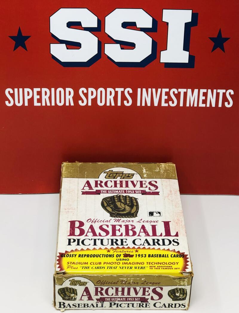 1991 Topps Archives "The Ultimate 1953" Baseball Box Image 1