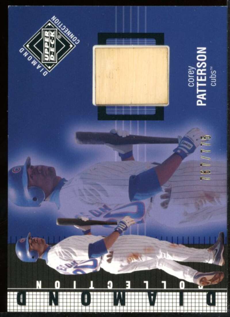 Corey Patterson DC Bat Card 2002 Upper Deck Diamond Connection #564 Image 1