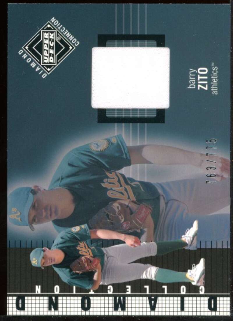 Barry Zito DC Jsy Card 2002 Upper Deck Diamond Connection #537 Image 1