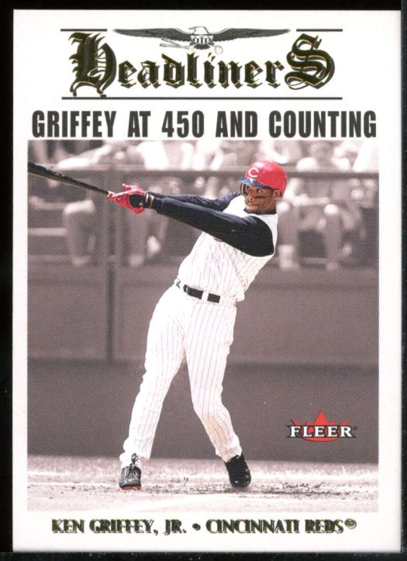 Ken Griffey Jr. Card 2002 Fleer Headliners #13 Image 1