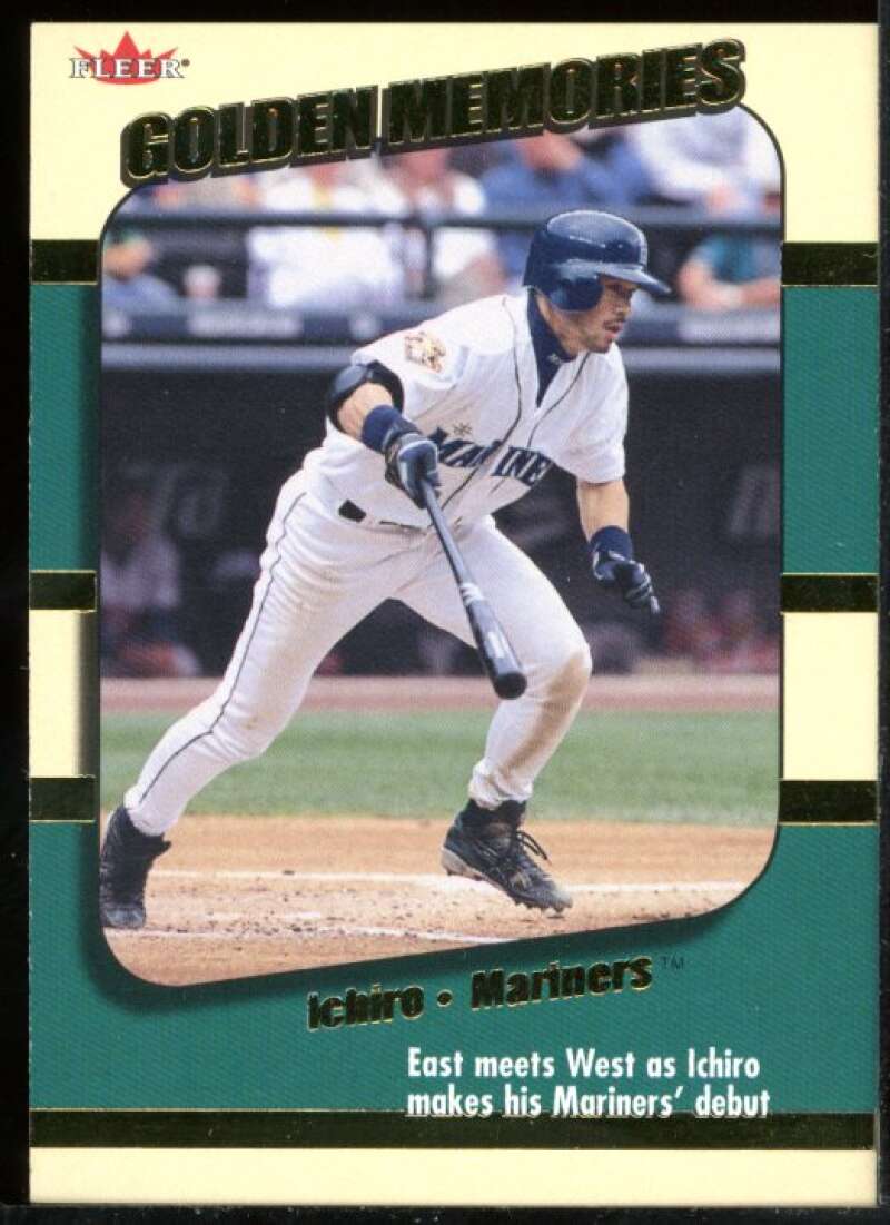 Ichiro Suzuki Card 2002 Fleer Golden Memories #10 Image 1