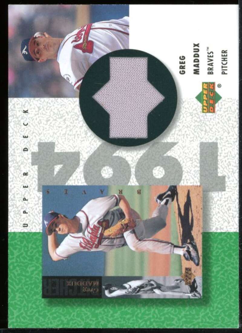 Greg Maddux Card 2002 UD Authentics Reverse Negative Jerseys #RGM Image 1