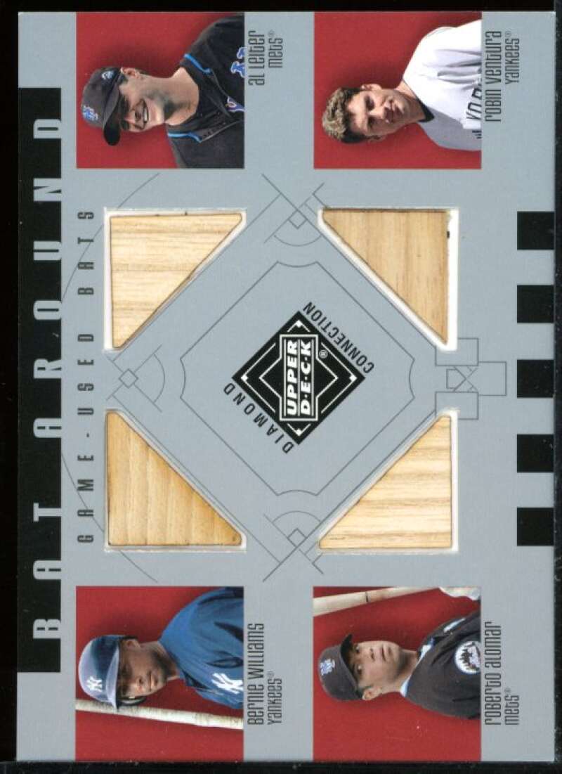 Williams/Leiter/Alomar/Ventura Card 2002 UD Diamond Connection Quads #WLAV Image 1