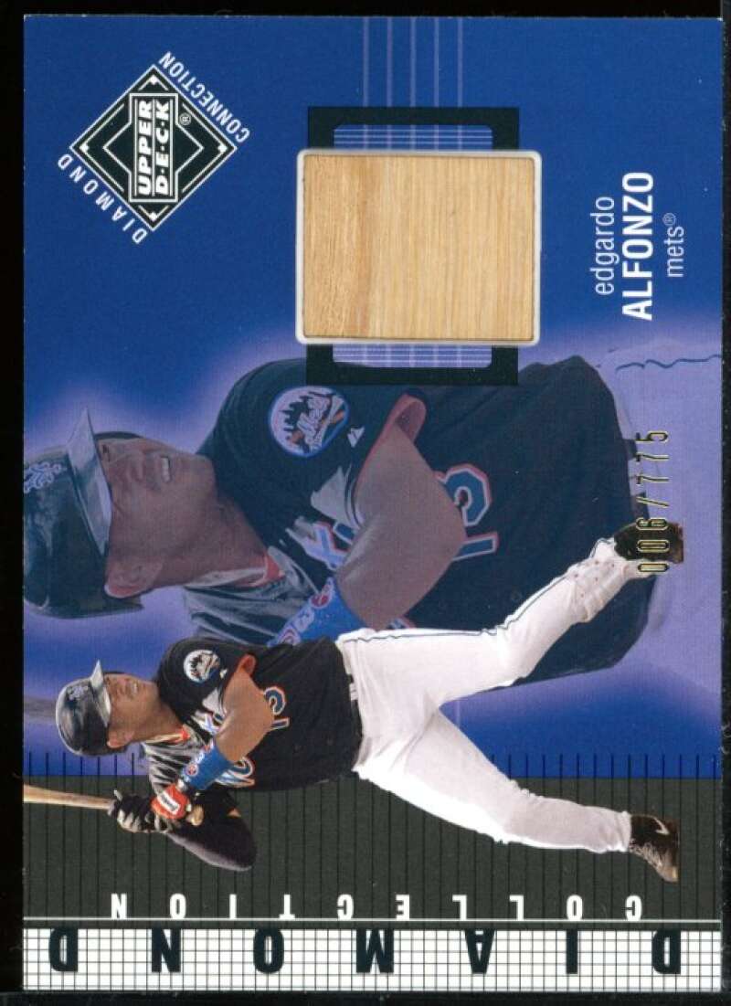 Edgardo Alfonzo DC Bat Card 2002 Upper Deck Diamond Connection #416 Image 1