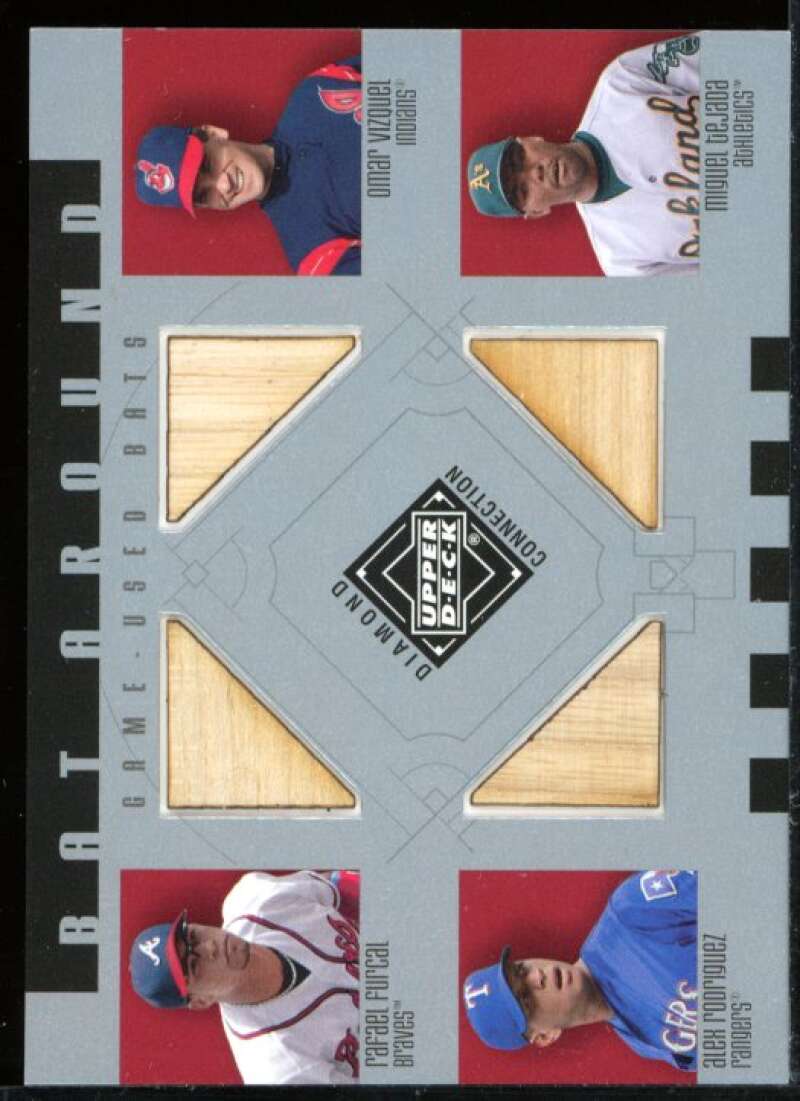 Furcal/Vizquel/Alex Rodriguez/Tejada 2002 UD Diamond Connection Quads #FVRT Image 1